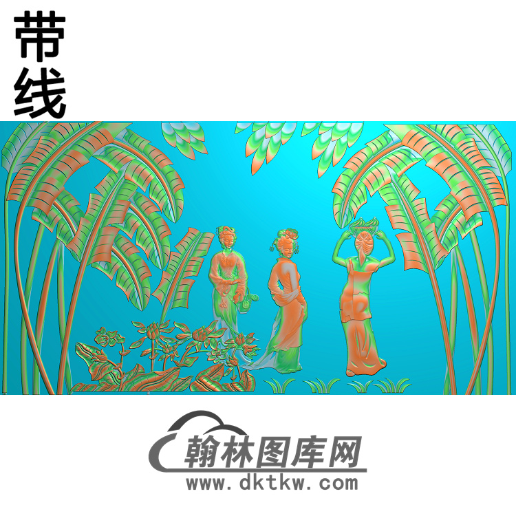 BJ-229-芭蕉精雕图展示
