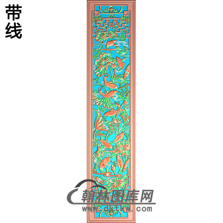 荷花精雕图（HHY-218)展示