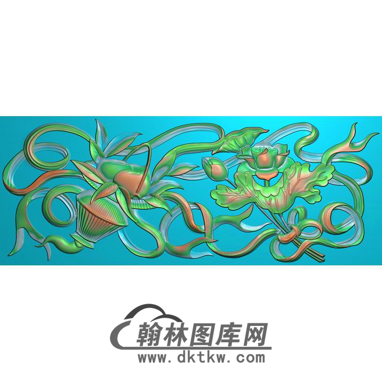 荷花精雕图（HHY-295)展示