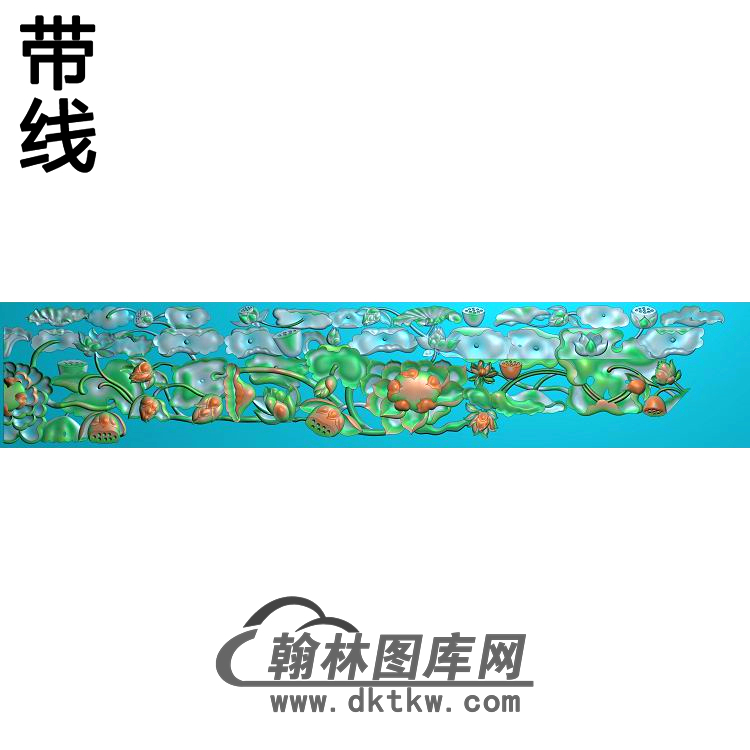 荷花精雕图（HHY-340)展示