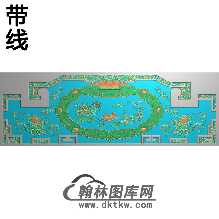 荷花精雕图（HHY-351)展示