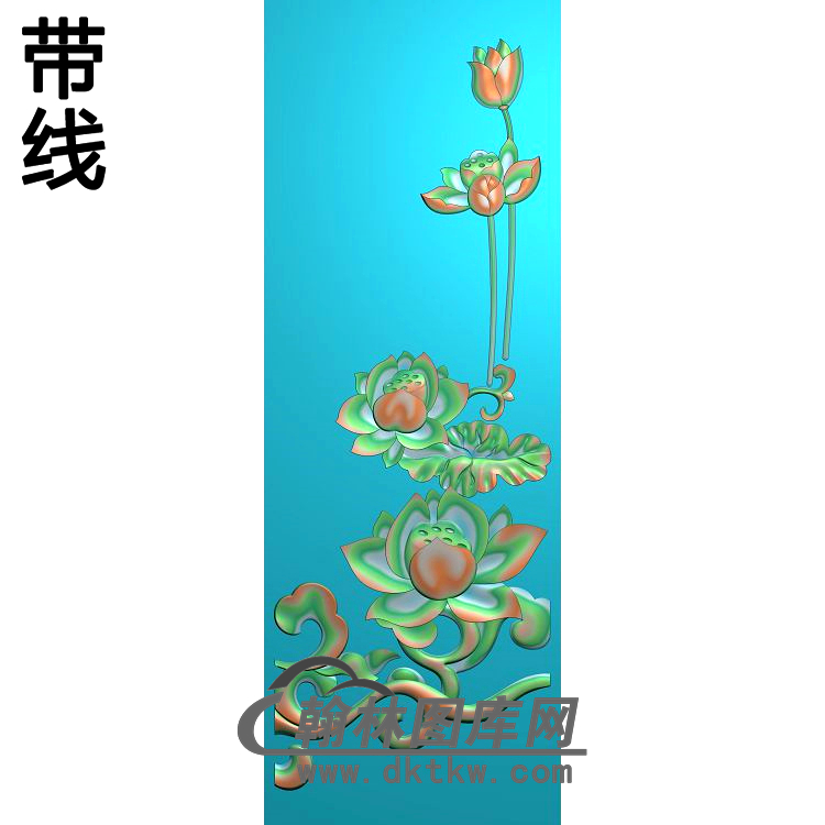 荷花精雕图（HHY-376)展示
