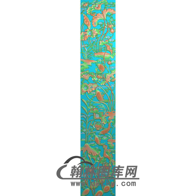 荷花精雕图（HHY-416)展示