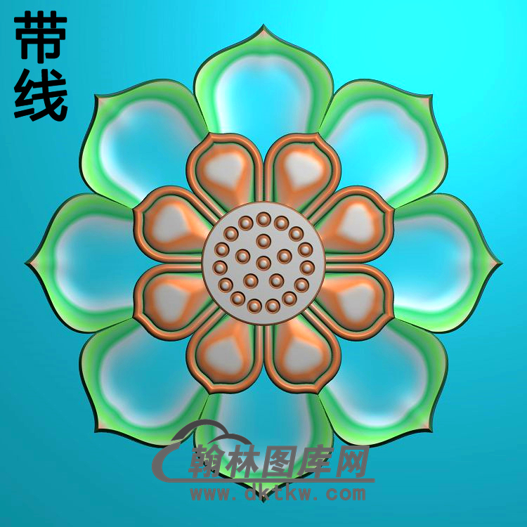 荷花精雕图（HHY-432)展示