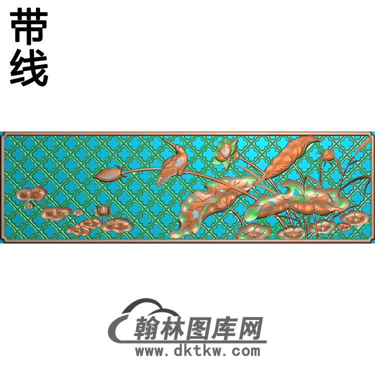 荷花精雕图（HHY-459)展示