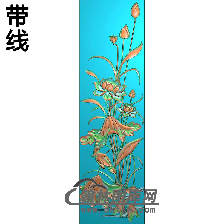 荷花精雕图（HHY-462)展示