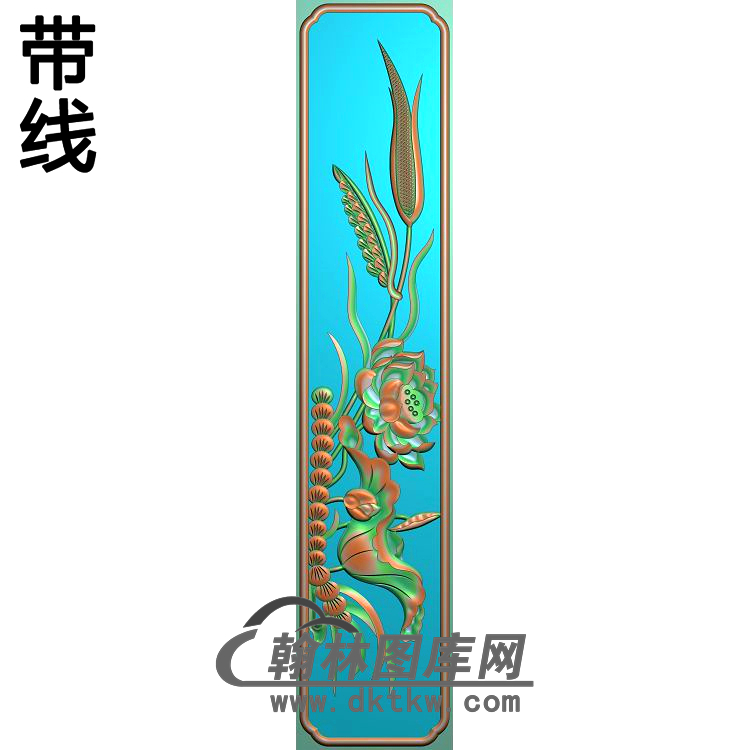 荷花精雕图（HHY-486)展示