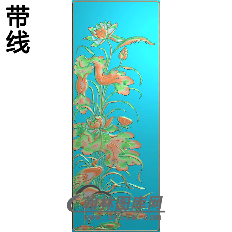 荷花精雕图（HHY-499)展示