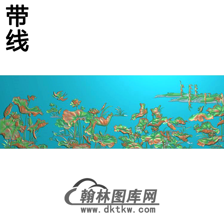 荷花精雕图（HHY-506)展示