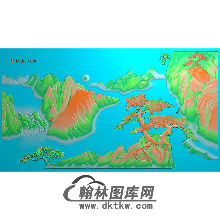 松鹤精雕图（SH-052)展示