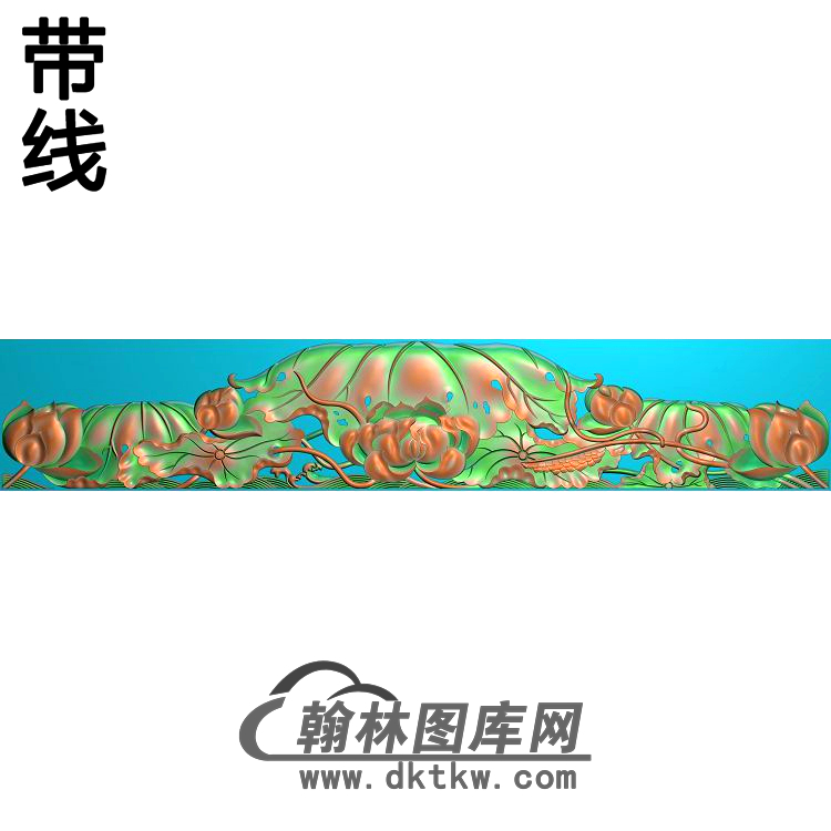 荷花精雕图（HHY-509)展示