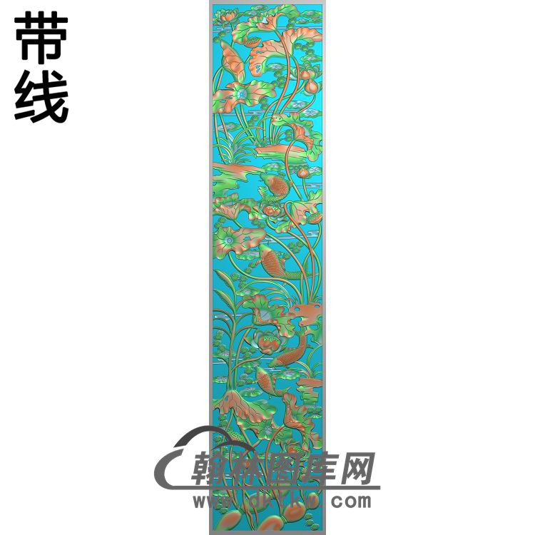 荷花精雕图（HHY-645）展示