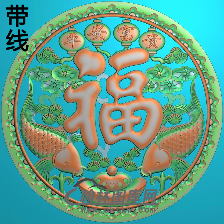 荷花精雕图（HHY-657）展示