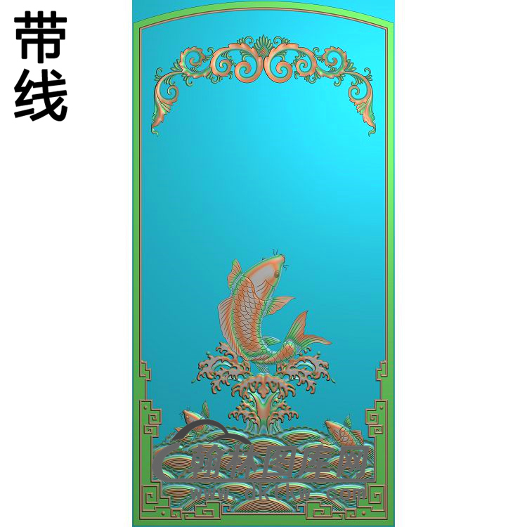 荷花精雕图（HHY-677）展示