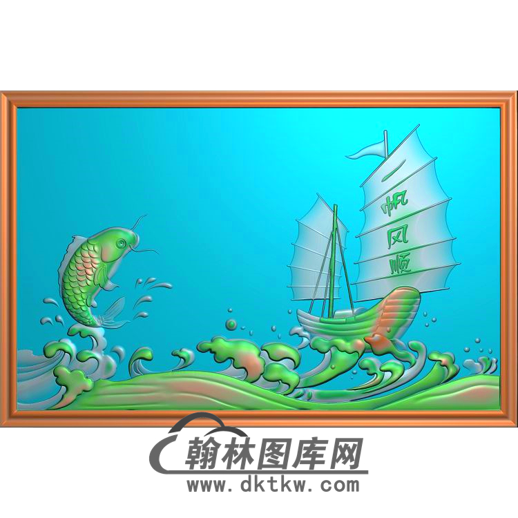 荷花精雕图（HHY-679）展示