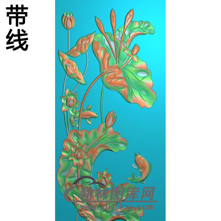 荷花精雕图（HHY-703）展示