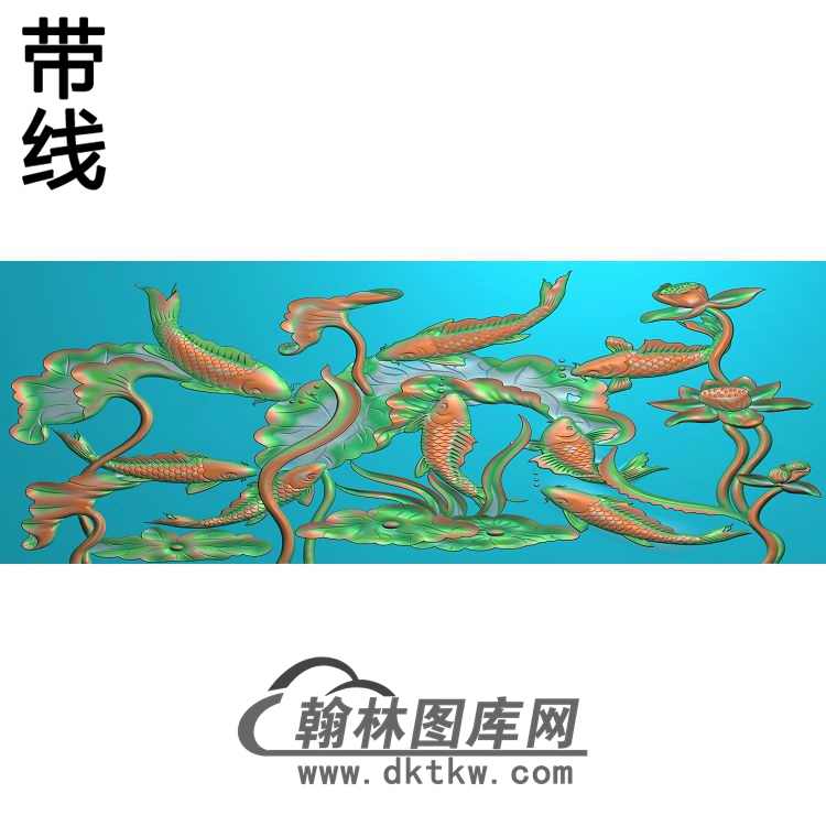 荷花精雕图（HHY-708）展示