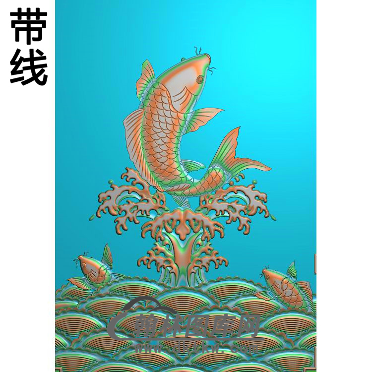 荷花精雕图（HHY-725）展示