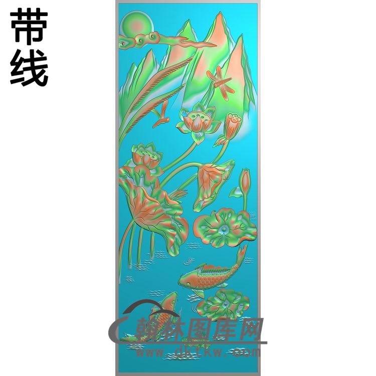 荷花精雕图（HHY-728）展示