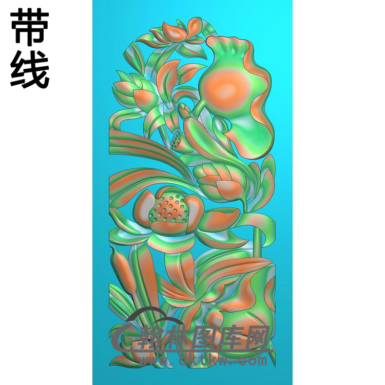 荷花精雕图（HHY-748）展示