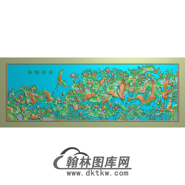 荷花精雕图（HHY-810）展示