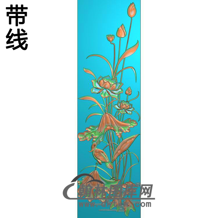 荷花精雕图（HHY-816）展示