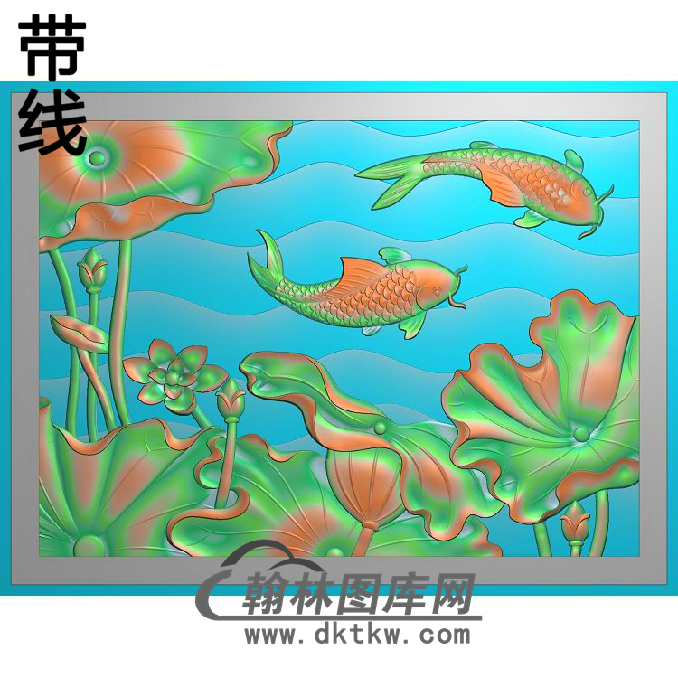 荷花精雕图（HHY-829）展示