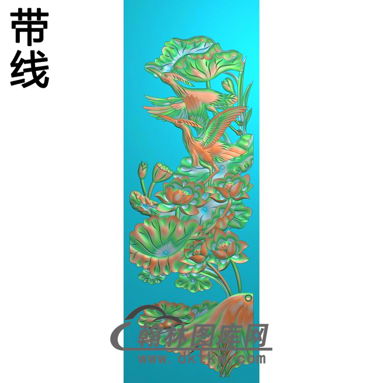 荷花精雕图（HHY-847）展示