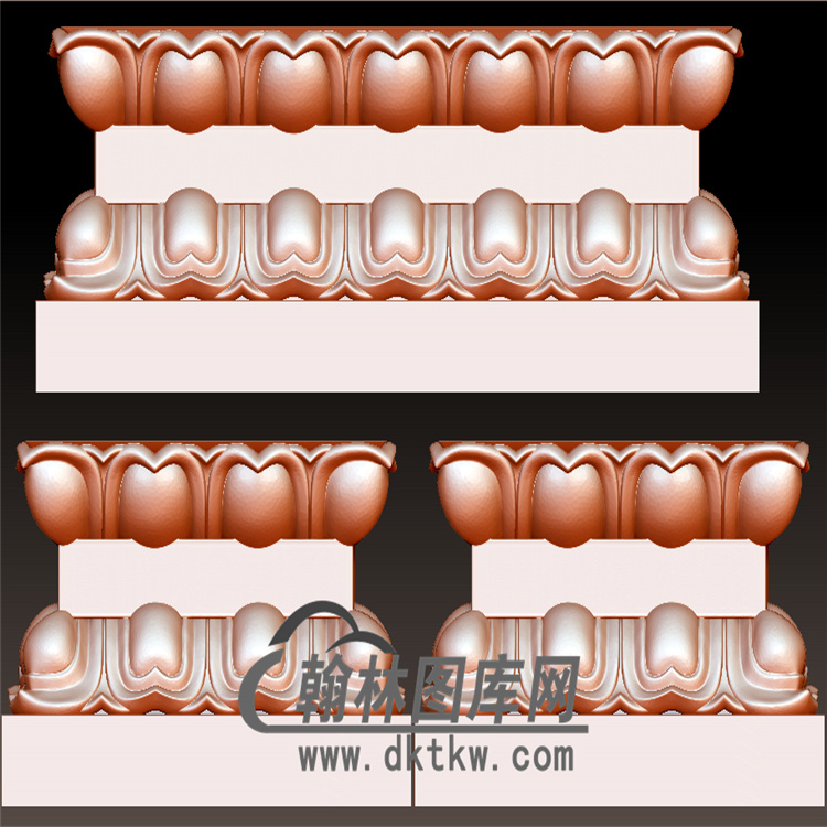 莲花底座立体圆雕图(YDZ-013)展示