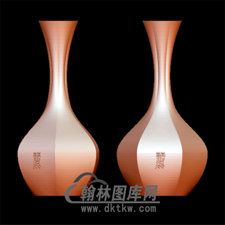 花瓶立体圆雕图(YHL-007)展示