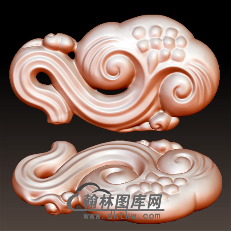 如意灵芝立体圆雕图(YRY-021)展示