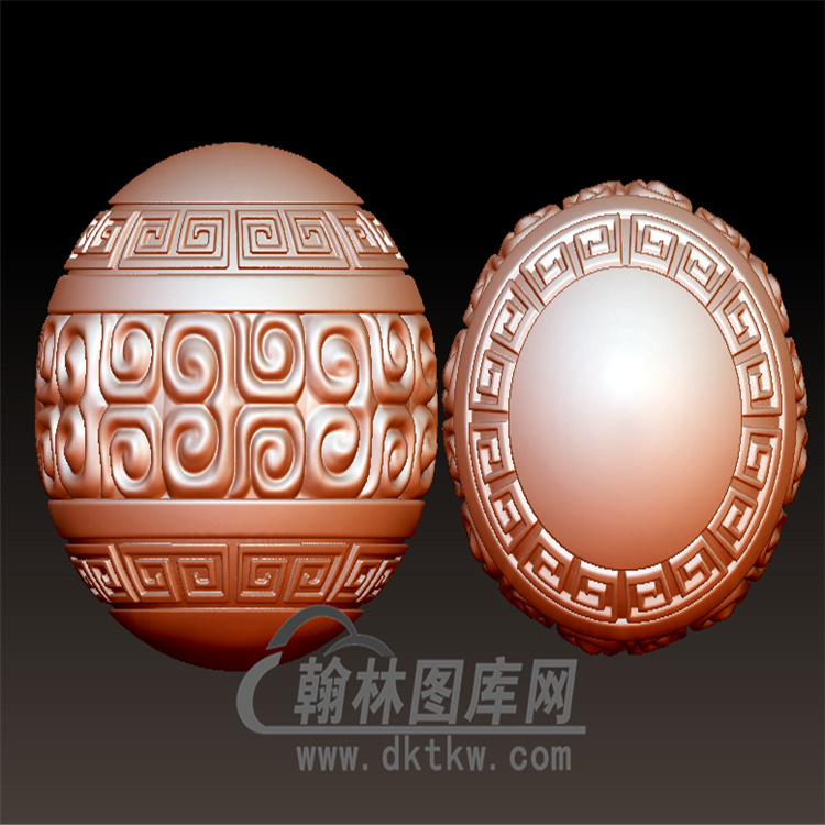 回纹圆珠立体圆雕图(YST-011)展示