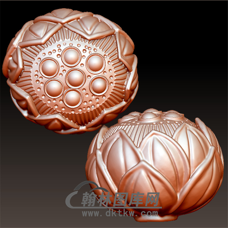 莲花手串立体圆雕图(YSQ-007)展示