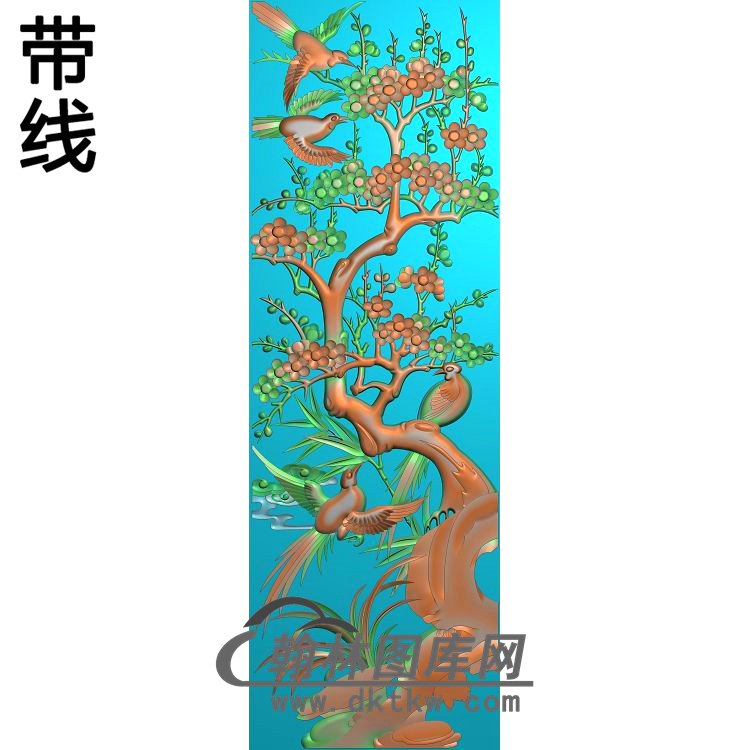 HD-021-花草动物系列精雕图（MH-022）展示