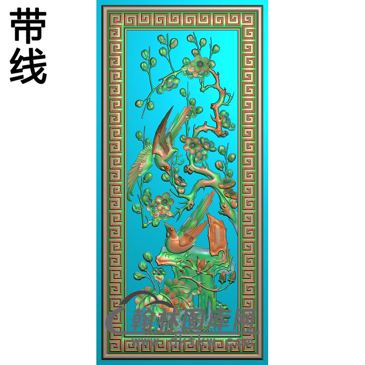 HD-115-花草动物系列精雕图（MH-025）展示