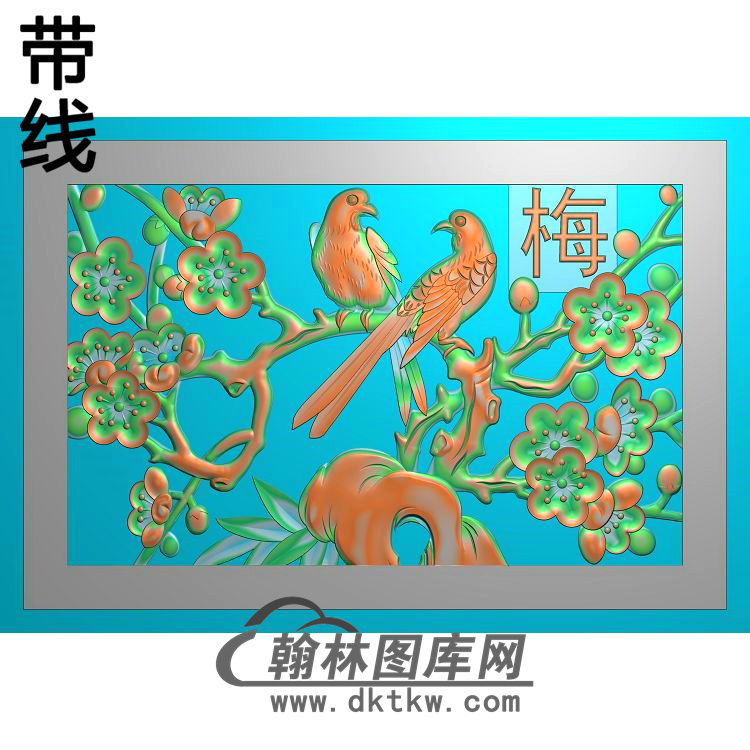 HD-193-花草动物系列精雕图（MH-030）展示