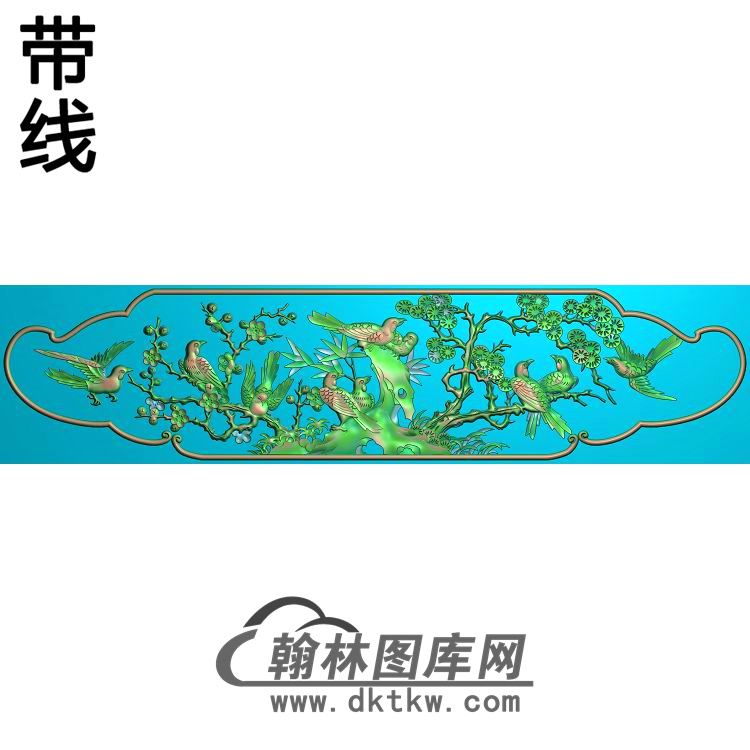 HN-461-花鸟精雕图（MH-036）展示