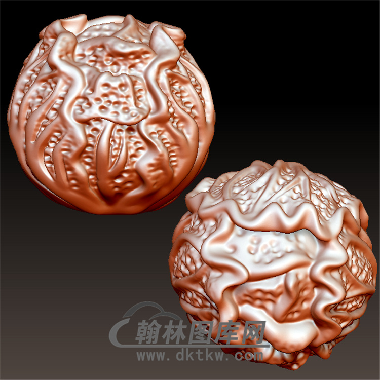 白菜圆珠子立体圆雕图(YSQ-040)展示