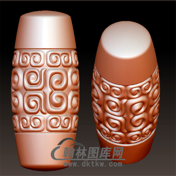 绿松石纹珠立体圆雕图(YSQ-056)展示