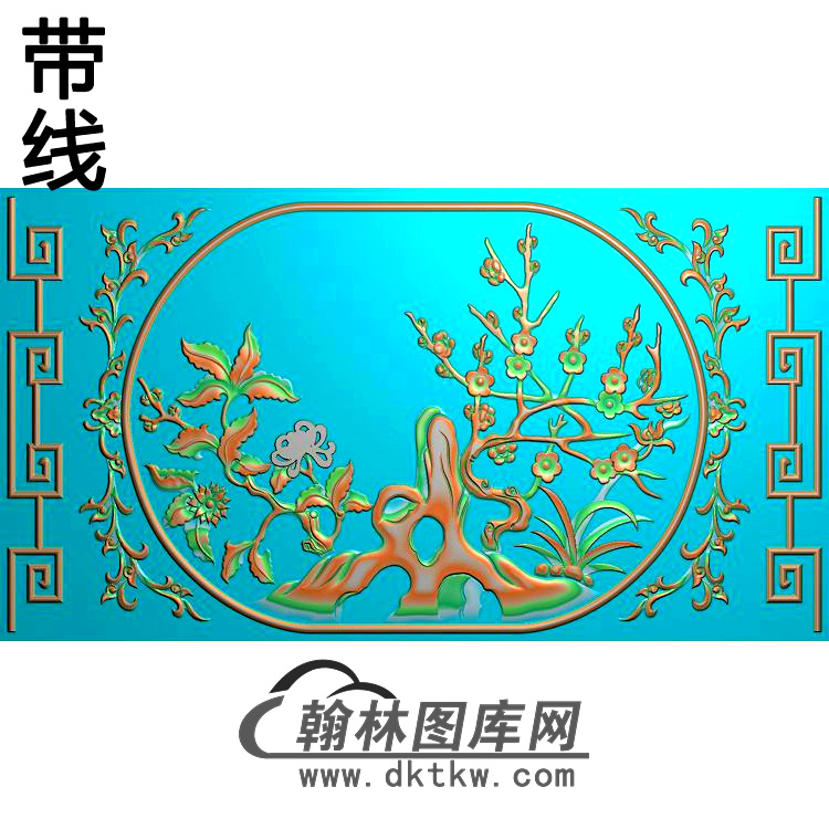 MH-021-紫翔龙梅花精雕图（MH-125）展示