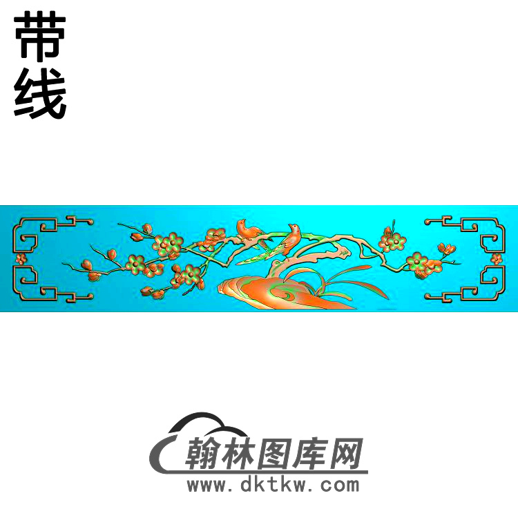 MH-463-梅花鸟2精雕图（MH-157）展示