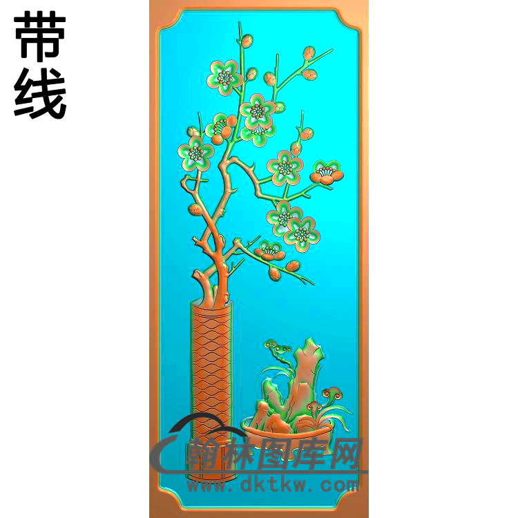 MH-486-梅花假山精雕图（MH-174）展示
