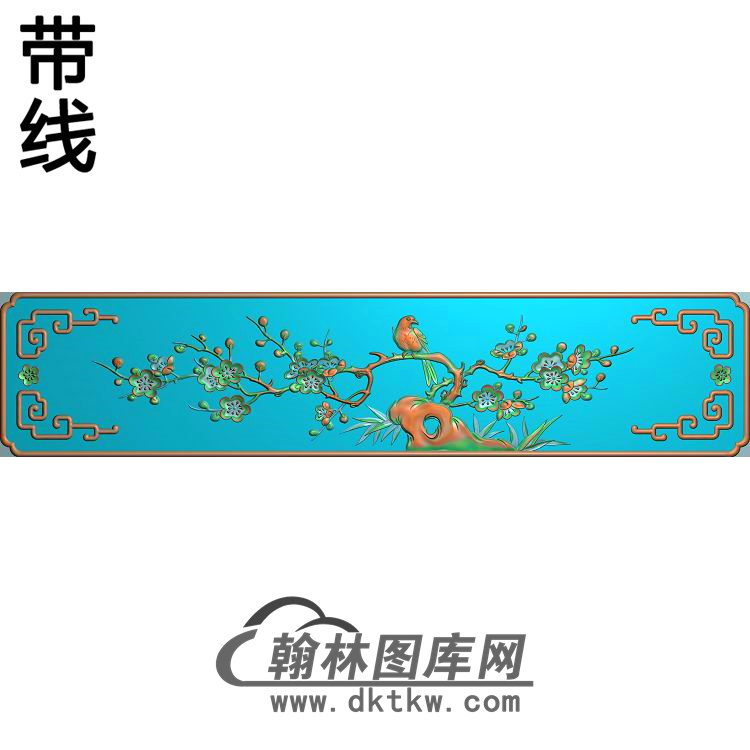 MH-604-梅花鸟抽斗399-88精雕图精雕图（MH-179）展示