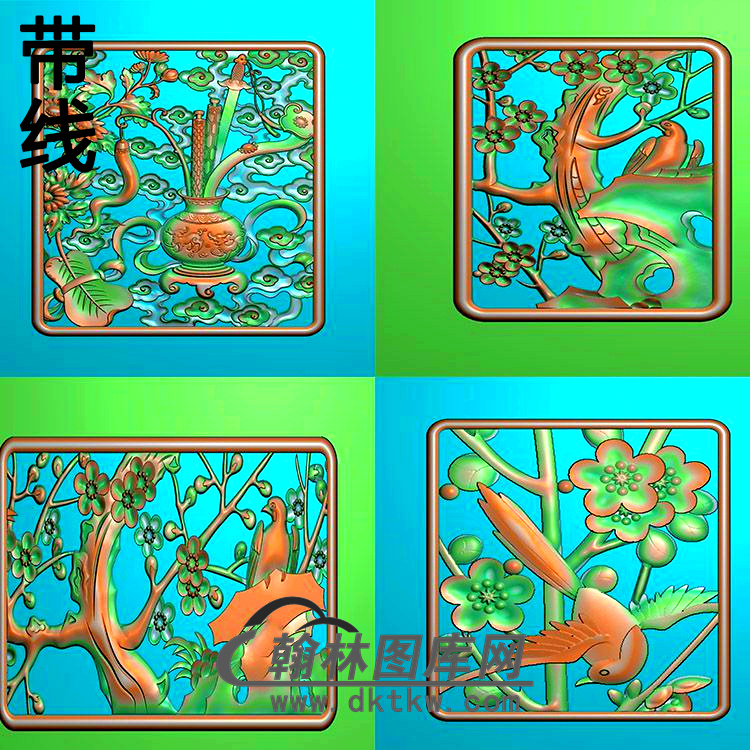 MH-8009-梅花精雕图（MH-247）展示