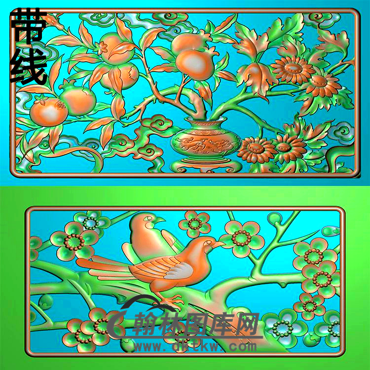 MH-8011-梅花精雕图（MH-249）展示