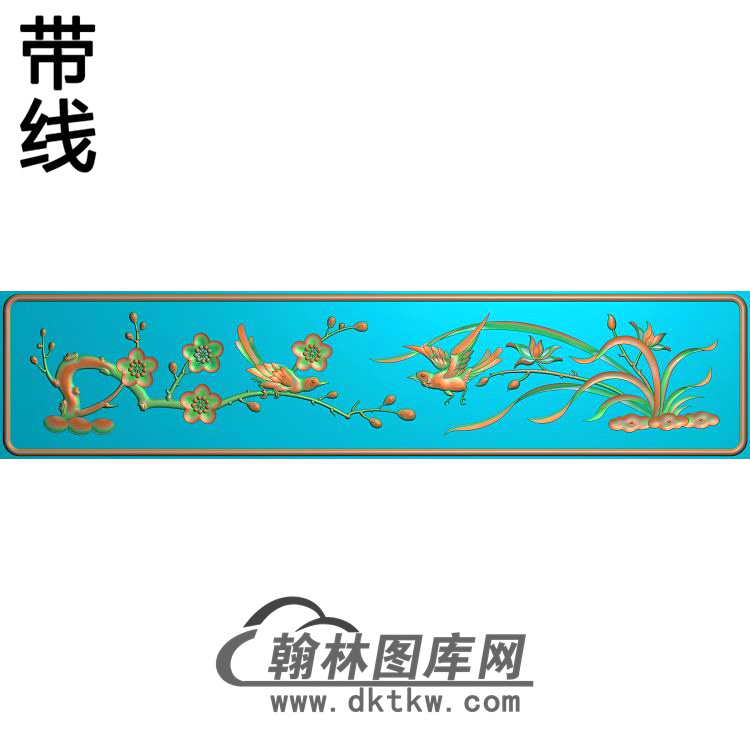 MZ-122-梅兰竹菊系列精雕图（MH-257）展示