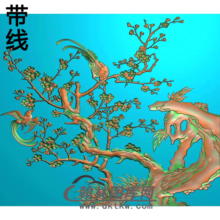 梅花改精雕图（MH-304）展示