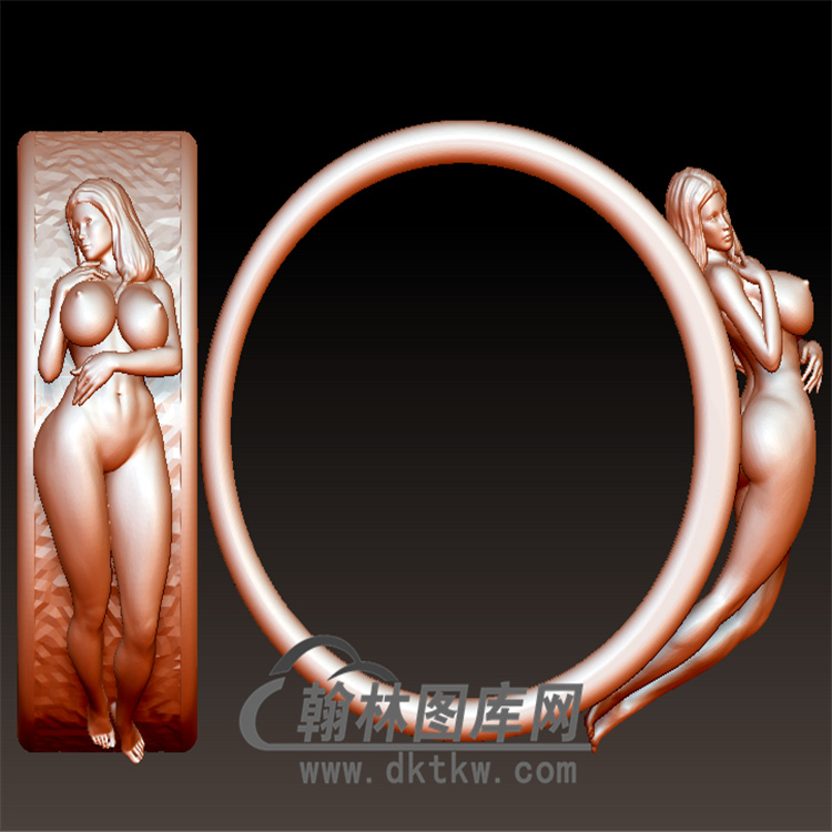 美女戒指立体图(YSJ-084)展示