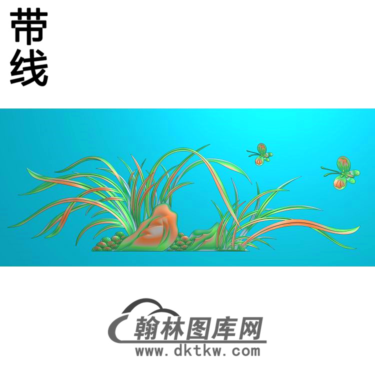 梅兰菊竹009_AUTOSAVE精雕图（LH-133）展示