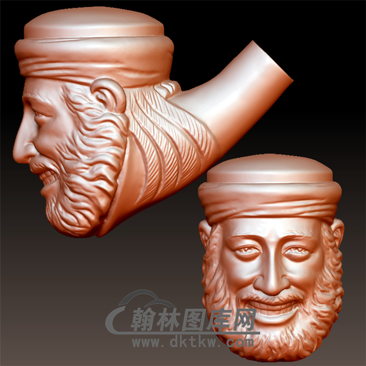 长者烟斗立体图(YYD-001)展示